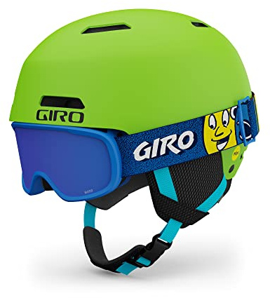 Giro Crue MIPS Kids Snow Helmet Goggle Combo - (Combo) Matte Bright Green - Size Small