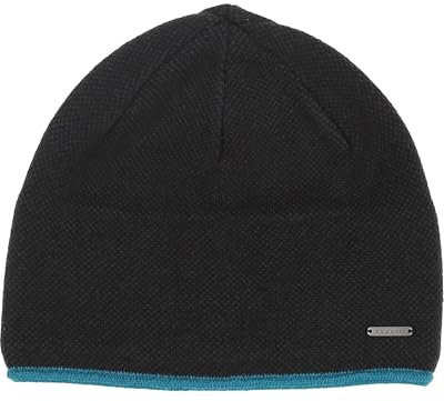 bugatti Herren Mütze - Strickmütze mit farblich abgesetztem Rand - One Size Navy