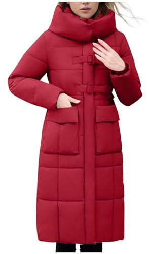 KOG Winterjacke Damen Wintermantel Mode Jacken Baumwolle Fahrradmantel Bekleidung Amazon Warehouse Deal Winter Hemdjacke Freizeit Hoodie Jacke Frauen Fleecejacken Gutscheine Wein XXL