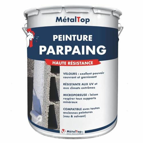 Metaltop - Peinture Parpaing - Gris clair - RAL 7035 - Pot 1 L