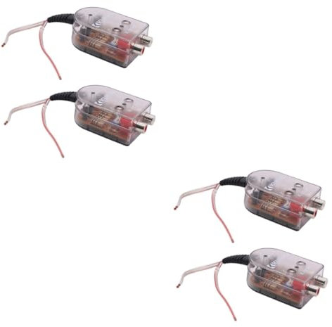 2 Set Convertitore Audio Per Auto Adattatore E Rumore Per Car Cd Vcd Dvd Compatibile Con Uscite 2 Pezzi * 2