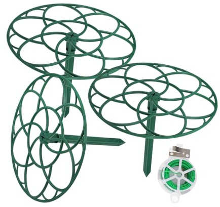 UKCOCO Soporte para Plantas de Jardín Multifuncional con Estructura de Torre Floral para Tomates Peonías y Plantas Trepadoras Soporte Resistente y para Exteriores