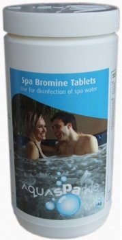 AQUASPARKLE Hot Tub & Spa Bromine Tablets 1kg - Spa & Hot Tub Sanitiser