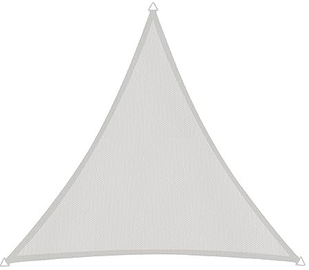Windhager Sonnensegel Cannes Dreieck 3 x 3 m (gleichschenkelig), Sonnenschutz für Garten & Terrasse, UV- und witterungsbeständig, grau