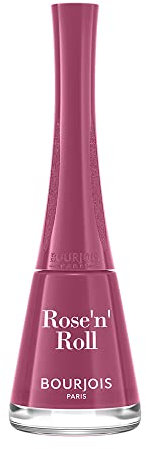 BOURJOIS - Vernis À Ongles 1 Seconde 48 Rose'N'Roll - Séchage Rapide En 50 Secondes - Pinceau Panoramique Anti Débordement - Application Facile - Couleur Intense - 9 ml