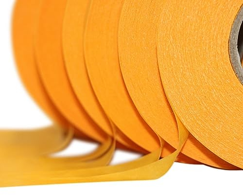 24 Rollen Profi Goldband Klebeband 50 m x 15 mm - Malerband Gold Kreppband - Abdeckband für Maler und Lackierer - Krepp für Innen und Außen - Malerkrepp - Vielseitiges Klebeband für Malerarbeiten