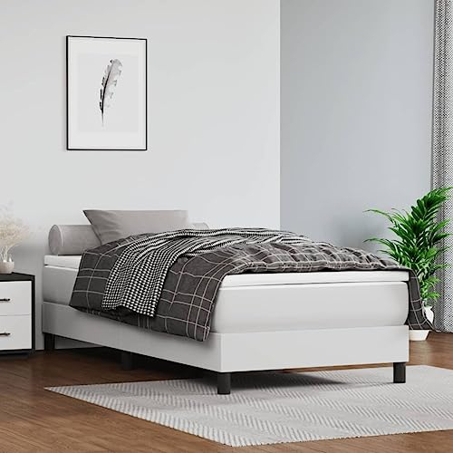 prissent Boxspringbett Samt 100x200 cm Bettrahmen Boxspringbetten Mit Lattenrost Betten Bettgestell Bed Frames Betten Boxspring Hohes Bett GäStebett Bett Mit Bettkasten Doppelbett Weiß