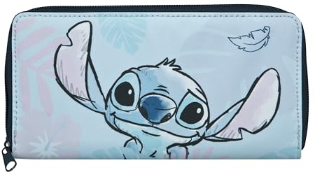 Undercover Stitch Geldbörse - Niedliches Design - großes Hauptfach mit Münzfach - Leichtes Material - Trendiges Stitch-Motiv