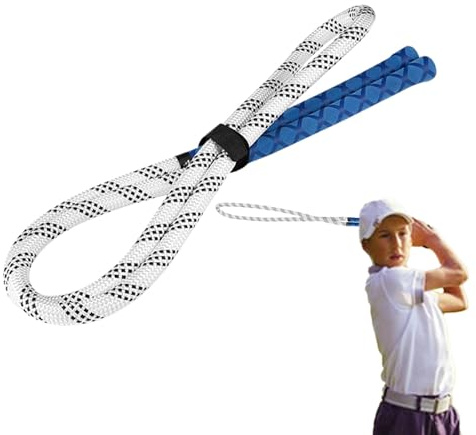 Corda per swing da golf, per allenare l'oscillazione della palla da golf, per migliorare il ritmo della velocità di oscillazione, bastone per riscaldamento per principianti
