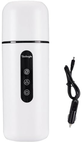 Bollitore Elettrico Per Auto - Bollitore Da Viaggio A Riscaldamento Rapido, Caldaia Con Funzione Di Agitazione | Bollitore Per Acqua Riscaldatore Per Bevande Con Display Della Temperatura In Acciaio I