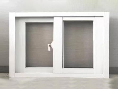 Garage Door Windows Replacement Aluminum Frame and Tempered Glass Horizontal Sliding Small Window for Sheds Bathroom Basement and Roof Skylight W 21x12in/53x30cm