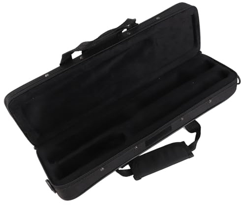 Custodie per Flauto in Tessuto Oxford Borsa Portatile Leggera Resistente All'acqua 16 Fori per Flauto Nero