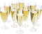 Behiruch Sektgläser Plastik 50 Stück, Kunststoff Sektgläser 160ml, Mehrweg Champagnergläser für Hochzeit, Party & Picknick - Transparent & Langlebig