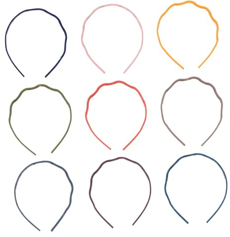 Homoyoyo 10pièces Bandeau pour Cheveux Femme Bandeau pour Cheveux Fille Serre-tête Ondulé Variées Style Aléatoire