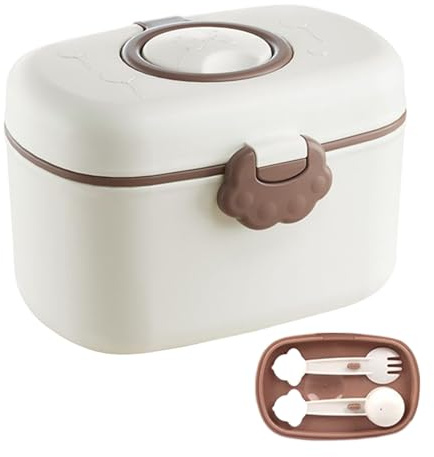 Doseur de Préparation - Rangement pour Préparation Lactée et Snacks | Boîte de Nourriture Portable pour Voyage Maison Crèche Garderie Collation Fruits Bonbons Usage Quotidien