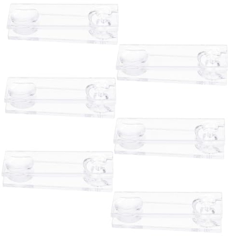 BIUDECO 6 Piezas Unidades Peso Decorativo Acrílico para Cordón de Persianas Verticales Diseño Fácil Instalación Accesorio Resistente para Controlar Apertura y Cierre de Cortinas