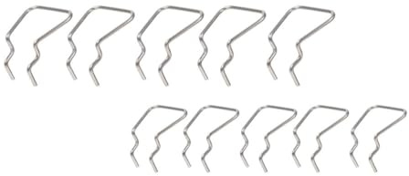 KOMBIUDA 10Pcs 45X50Mm Metal Pegboard Hooks for Tool Display Rack, Single Perforated Wall Hooks for Organization and Retail Shelves