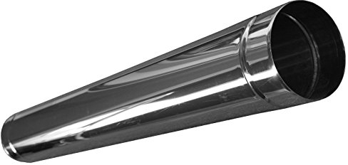 Rohr, Edelstahl EW, Länge 1,0 m, Durchmesser 110 mm Schornstein Sanierung Rauchrohr Ofenrohr Abgasrohr (110)