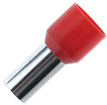 Lumonic 50 x 35mm² embouts isolés rouge I La longueur est de 16mm, le diamètre du collet en plastique est de 12,7mm I Étamé pour la protection contre la corrosion
