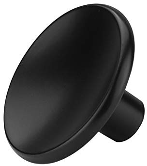 goldenwarm 10 Pack Black Cabinet Knobs Kitchen Hardware Round Drawer Knob for Cabinets Handles Closet Door Pulls Zinc Alloy
