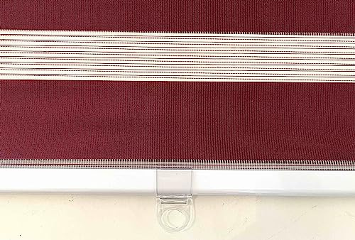 Klemmrollo, Clever Fix Rollo,Klemmrollo, Doppelrollo, Rollo, Day & Night, NEU (Beere, 50x150)