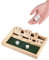 NETONDA Shut The Box Spiel 2-Spieler Würfelspiel Familie Holzspiele Klappbrett Spiel Mathematik Lernspielzeug Kinder ab 3 4 5 6 7 Jahre Reisespiele Erwachsene Tisch Spiel