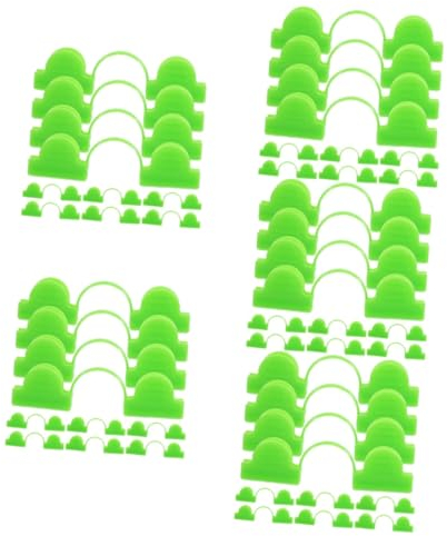 POPETPOP 250stücke Windfeste Gewächshausclips Aus Kunststoff Doppelkopf-design Zur Einfachen Befestigung Von Folien Für Garten Und Gewächshaus Schützt Vor Wind Und Wetter