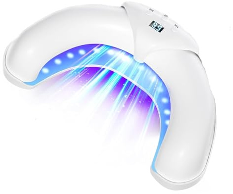 Lampada for unghie, Dispositivo for unghie for più unghie dei piedi e delle mani Trattamento antifungino for unghie dei piedi, Luce infrarossa 365nm Blu 405nm