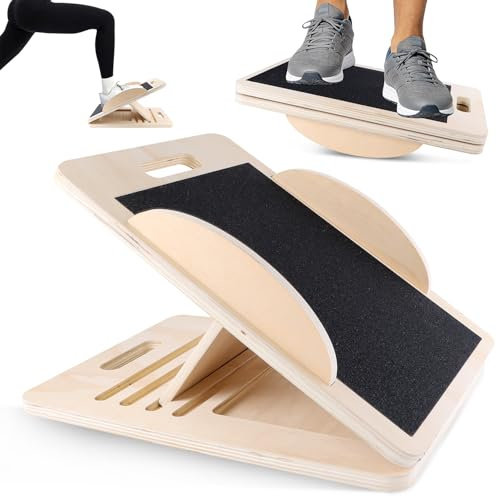 Tabla Inclinada Madera para Pantorrilla Ajustable Wooden Slant Board