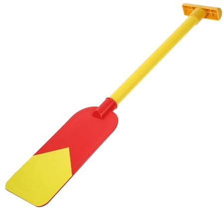 Healifty Pagaie en Plastique 60 Cm Rouge et Jaune, Rame pour Barque à Rames et Kayak, Accessoire Léger et Sûr pour Entraînement, Spectacle et Jeu D’garçon et Filles