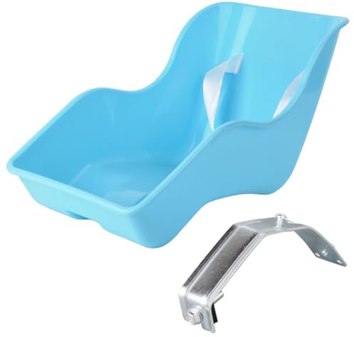 Otbushit Seggiolino per Bici per Bambole, Attacco per seggiolino per Bici per Bambole con Supporto in Metallo, Accessorio Divertente per Bambini Azzurro Cielo