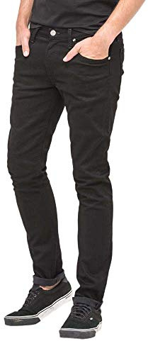 Lee Luke, Jeans Hombre, Clean Black, 33W / 30L