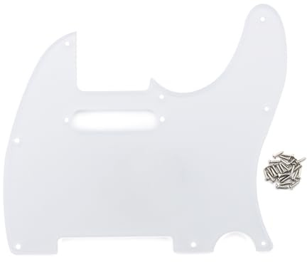 IKN 8 fori 1 STi trasparente TL Pickguard singolo bobina il collo foro taglio Piastra Guardia con montaggio viti per la sostituzione della piastra TL TE standard FD USA/Messico