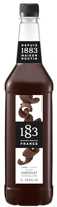1883 Schokoladen Sirup | Qualität aus Frankreich | 1 Liter | PET-Flasche | Vegan