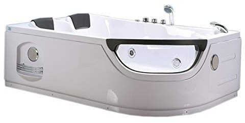 Whirlpool Bathtub Corner Bath Bathtub Model Luna 120 x 180cm SPA