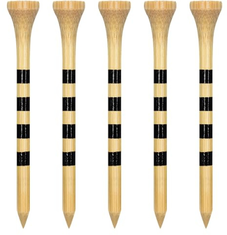 Zivisk Bamboo Golf Tees 83mm 100 Count, 3-1/4 inch Long Wooden Golf Tees - Natural color
