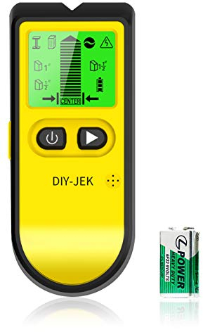 Leitungssucher Wand Scanner Detektor Ortungsgerät - 5 in 1 Multifunktional Stud Finder Metalldetektor mit HD LCD-Anzeige, Leitungsfinder für Holzbolzen, Stromleitung Metall