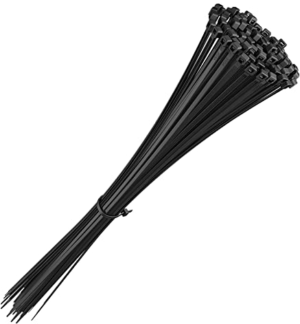 intervisio Kabelbinder extra Lang 540mm x 7,6mm, Profi hochwertige Industrie-Qualität, schwarz, 100 Stück