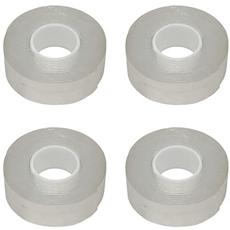 TOPINCN Double Sided Mounting Tape 9.8Ft Long Transparent Strong Posters 4 Rolls Blowing Bubbles for Nano Glue 4 Volumes Translucent Sided Water Resistant Mounting Tape