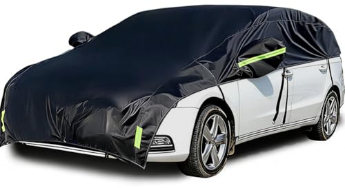 Konnfeir Mezza copertura copriauto per inverno estate copri carrozzeria per esterni per interni Impermeabile antipolvere universal Materiale poliestere 210D con cotone (MPV)