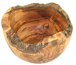 D.O.M. Ciotola rotonda rustica ca. 12-15 cm in legno d'ulivo