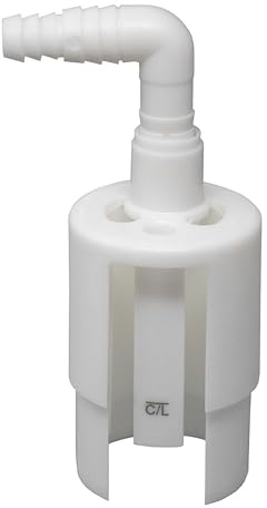 Dual Air Gap for Water Softener and Reverse Osmosis with 5/8 or 1/2-inch and 3/8 or 1/4-inch inlets, 1-1/2 or 2-inch Standpipe (8500, GAP-CAP, AG130-001)