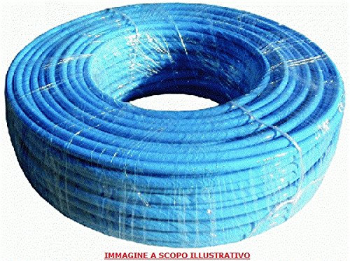 TUBO CALIBRATO IN POLIURETANO 98 ShA AZZURRO PER ARIA COMPRESSA 6 X 8 mm 100 METRI