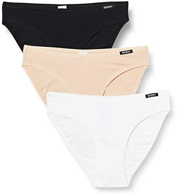 SKINY Damen Rio 3er Pack Cotton Advantage 084147 Brazilian Slip, Trio Selection, 36 EU