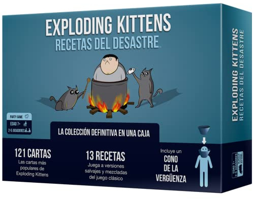 Exploding Kittens EKIRFD01ES Katastrophenrezept - Kartenspiel auf Spanisch, 2 bis 5 Spieler
