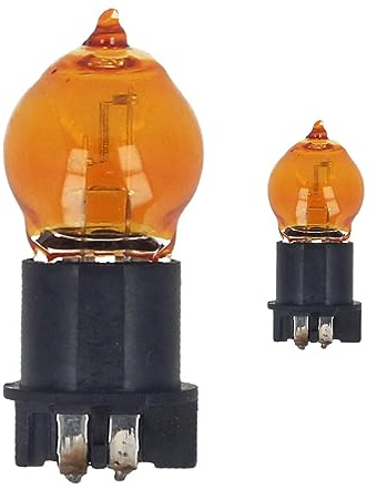 2 stycken 12V billampor, halvljus, helljus, dimljus etc. (PWY24W 12V 24W WP3.3x14.5-4 Amber)