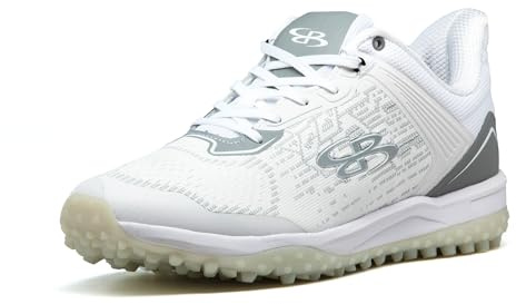 Boombah Viper Pureknit Women's Turf - Status - White/Gray - Size 6