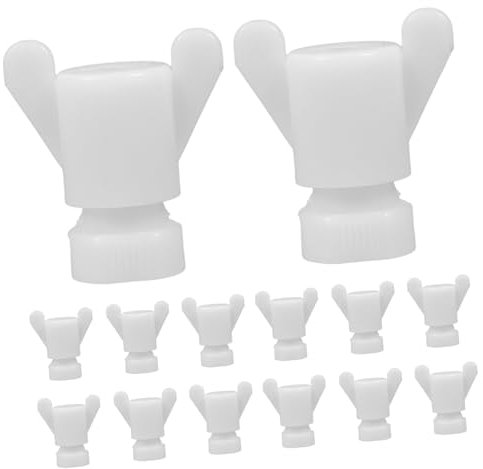 Supvox 30stücke Kunststoffmuttern Für Gewächshäuser Rundkopfschrauben Muttern Reparatursatz Ersatz Gartenbedarf
