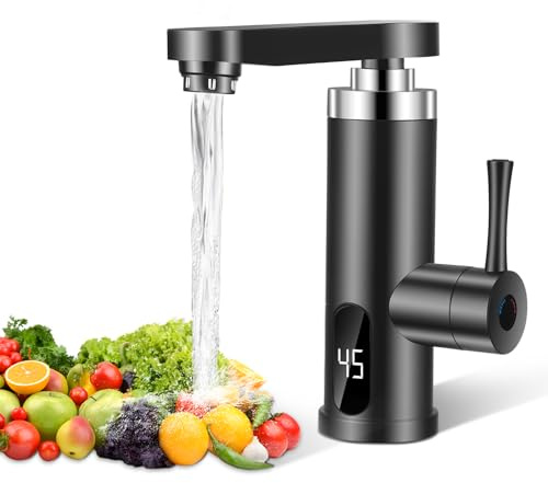 Robinet de 3300 W avec chauffe-eau instantané, chauffage rapide, convient pour la cuisine et la salle de bain