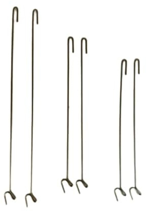 Cuckoo Clock Bellow Lift Wire Set Replacement Parts, 3 Pairs in 3 Sizes (3-1/4”, 4”, 5-1/4”)